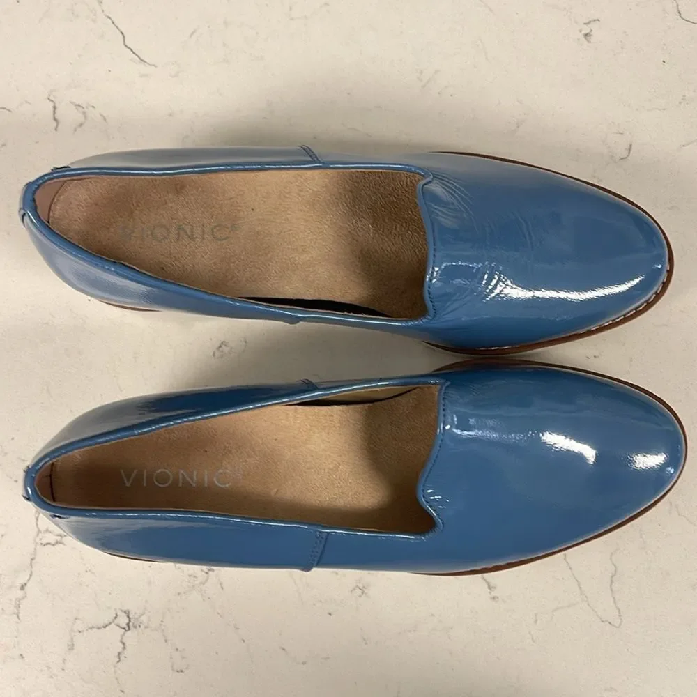 Vionic Willa Wedge Pump (Women) Captains Blue 9 Water Repellant